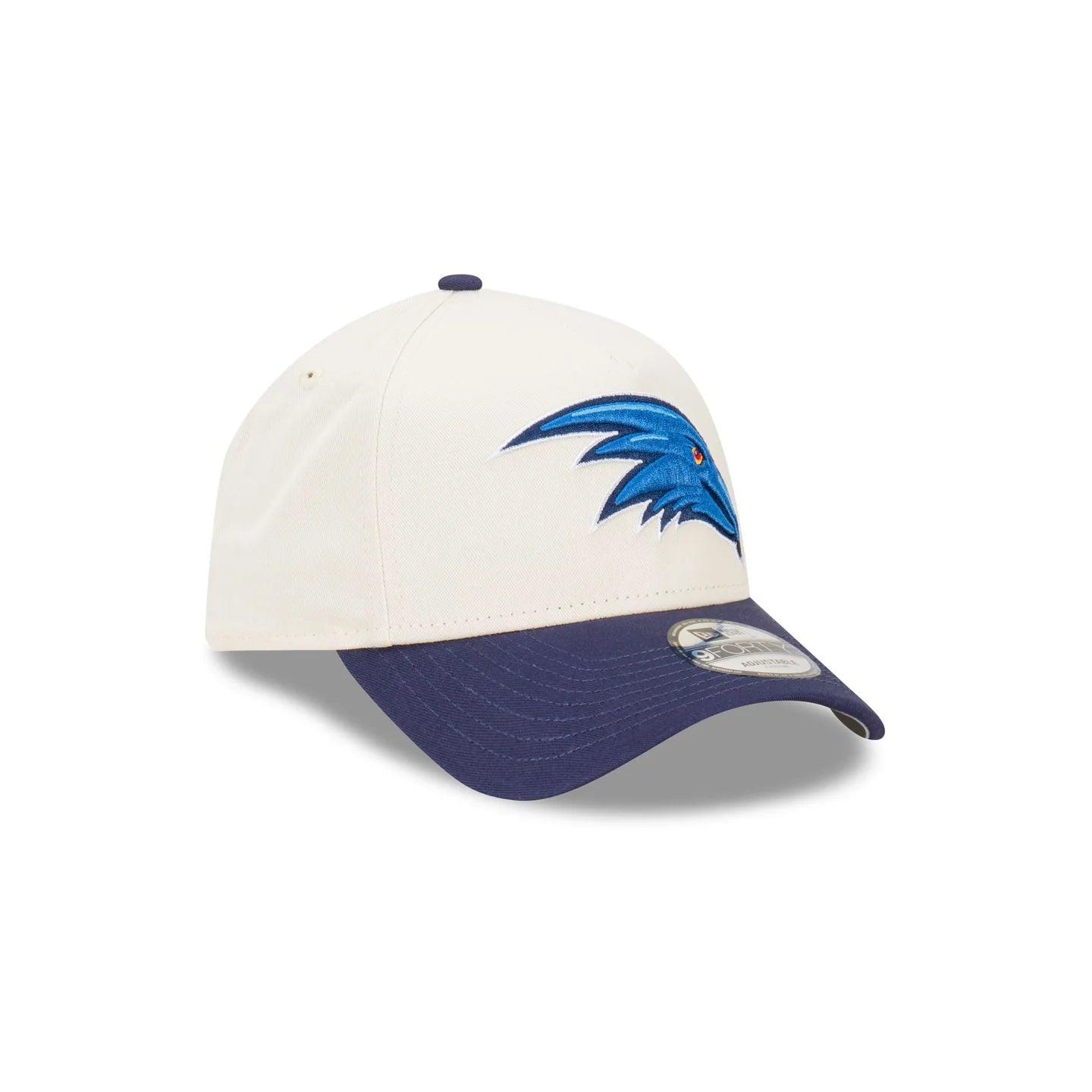 Adelaide Crows Hat - 2-Tone Chrome Navy 9Forty A-Frame AFL Snapback Cap - New Era